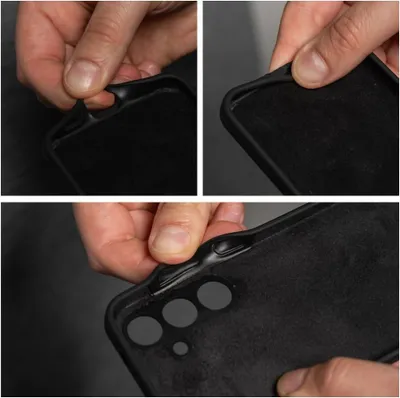 Produktbild von Silikon 2mm Handyhülle Kameraschutz kompatibel mit iPhone 16 Pro Max Schwarz
