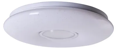 Produktbild von Deckenleuchten - LED / CCT Deckenleuchte "PICTON" Ø: 50cm, Deckenlampe im Functional Style, aus Metall und Kunststoff in weiß, 7,5 cm hoch, Ø 50 cm, inkl. LED – dimmbar – CCT-Wechsler – Nachtlichtfunktion – Timerfunktion – Fernbedienung – mit Kristalleffekt