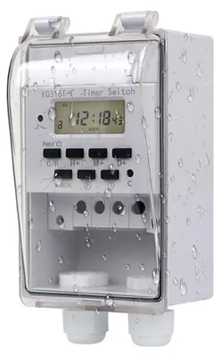 Productafbeelding van Programmeertimer relais schakelaar - Digitale LCD-timer - Waterdicht - 220V timer - Automatische tijdsregeling - Geschikt voor wand...