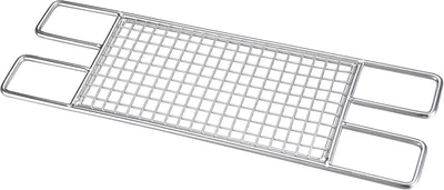 Image de Grille en acier inoxydable pour réchauds de camping et foyers, 40 x 13 cm, jusqu'à 10 kg