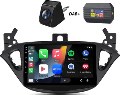 Zdjęcie produktu dla Carplay do Opla Corsy E 2015-2019 9 "Android13 Autoradio GPS Navi WIFI BT DAB+ SWC RDS 1+32GB z kamerą i adapterem DAB