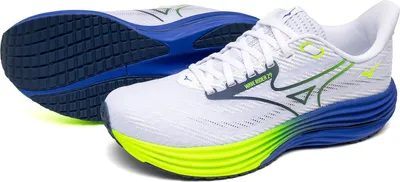 Produktbild von Mizuno WAVE RIDER 29 White/Estate Blue/Lightning Ye 46