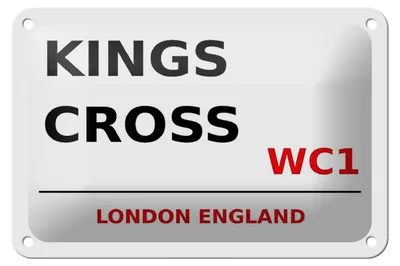 Produktbild von Blechschild London 18x12cm England Kings Cross WC1