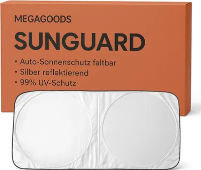 Produktbild von Auto-Sonnenschutz faltbar Silber reflektierend 99% UV-Schutz DE.