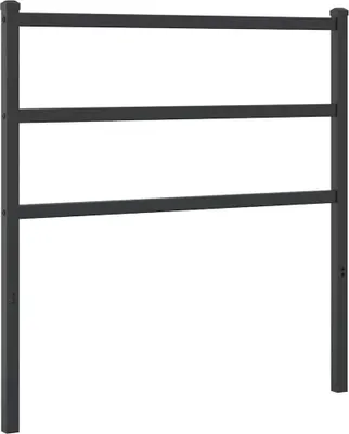 Produktbild von vidaXL Ersatz-Kopfteil Metall Schwarz 90 cm