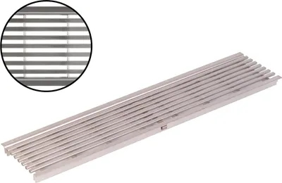 Produktbild von ACO Rost Längsstabrost 10324 Edelstahl 50cm Rost Rinnenrost für Entwässerungsrinne
