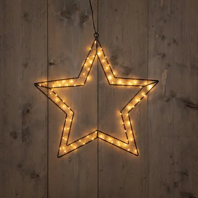 Productafbeelding van B.O.T. Outdoor Black Star 50X49,5 cm80 Led Classic kerstverlichting Anna's Collection