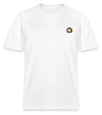Produktbild von Spreadshirt Garfield Als Stick-Design Relaxed Fit Uni T-Shirt, XL, Weiß