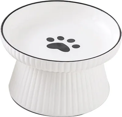 Produktbild von Katzennapf, 10 cm Hoch, Keramik Futternapf fš¹r Katzen, Heimtierbedarf