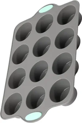 Produktbild von INF Silikon Kuchenform Grau Antihaft Wiederverwendbar Backform für Kuchen Brot