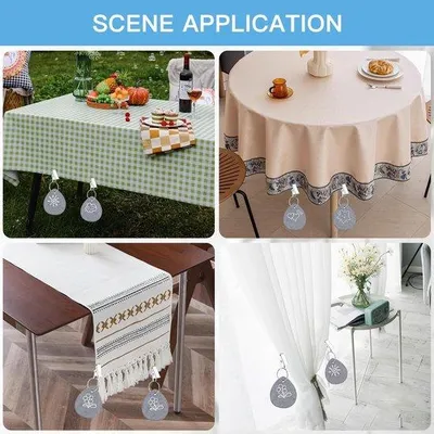 Produktbild von 10 Steine Tischdeckengewichte Naturstein für Outdoor-Picknick