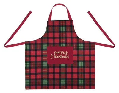 Produktbild von Weihnachtsschürze mit Tasche, 80 x 80 cm