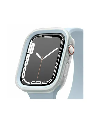 Produktbild von Elago Duo Case [2 Gren] fr Apple Watch 44mm/45mm TPU: Klar / PC: Hellblau + Klar