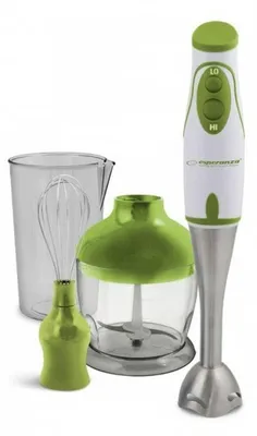 Image de Esperanza Mixeur plongeant Pesto 450W Tige en acier inoxydable et ensemble complet