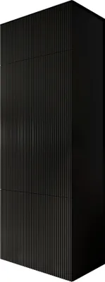 Produktbild von MIRJAN24 Kleiderschrank Pafos 90 2D + Schrankaufsatz, Drehtürenschrank mit 6-Türen, Griffloses Öffnungssystem push to open (Farbe: Schwarz)