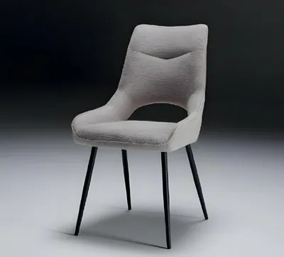 Produktbild von Stuhl Design Polster Holz Stuhl Stühle Sitz Lehn Grau Esszimmer Luxus