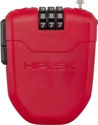 Uvex Hiplok FX Kabelschloss, red, Vorderansicht