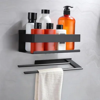 Produktbild von Duschregal 2-teiliger Badezimmer-Organizer selbstklebend