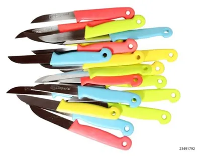 Immagine prodotto di Coltelli da cucina Imperial colorati, 5 pezzi su cartoncino