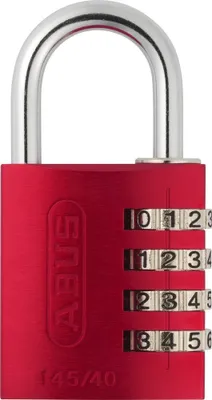 Produktbild von Zahlenschloss 145/40 rot B/DFNLI