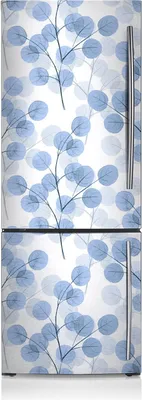 Produktbild von Kühlschrankfolie Aufkleber Kühlschrankmagnete Dekoration Kühlschrankfolie 60x180 cm - Niederlassungen mit Blättern.