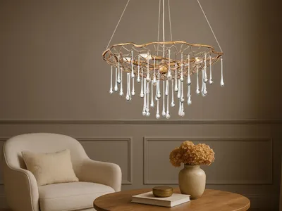 Produktbild von Elstead Laguna Hängeleuchte E14 4-fach Brüniertes Gold