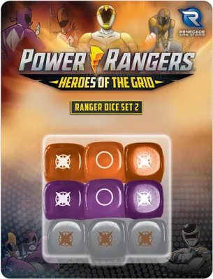 Produktbild von Power Rangers: Heroes of the Grid - Ranger Dice Set #2 - Brettspiel Zubehör - ENG Edition