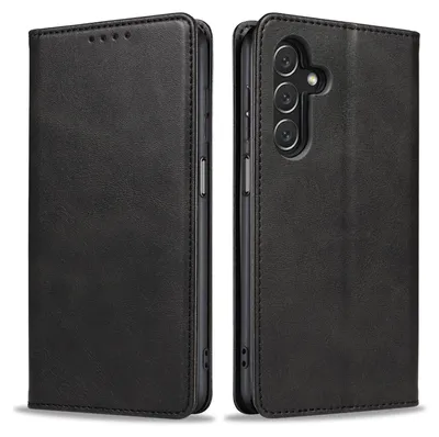 Produktbild von Handyhülle für Samsung Galaxy A16 Kunstleder Flip Cover Hülle Handytasche Case Kartenfach Farbe: Schwarz