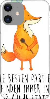 Produktbild von Mr. & Mrs. Panda Iphone 11 Handyhülle Fuchs Koch - Weiß - Geschenk, Chefkoch, Bäcker, XR, Cover, Geburtstag, Smartphone Hülle, Kochen, Handy Schutzhülle, Kochmütze