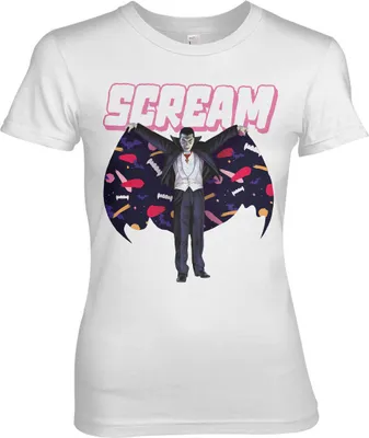 Produktbild von Dracula - Scream Girly Tee - Large - White