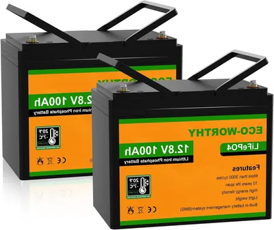 Obrázek produktu pro 12V LiFePO4 baterie - Lithium-iontová baterie - Baterie pro karavany - Baterie pro lodě - Baterie pro solární panely - 200Ah (2x100Ah)