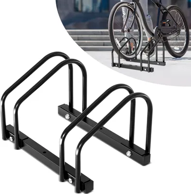 Obrázok produktu pre Aopunly stojan na bicykel zadné koleso stojan viac stojanov 2 bicykle čierne v rôznych veľkostiach