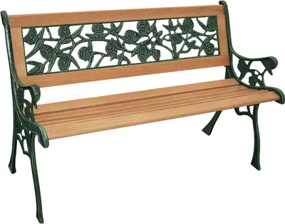 Produktbild von Gartenbank Rosenbank Antik Parkbank Garten Bank Sitzbank Gartenmöbel Rosen neu