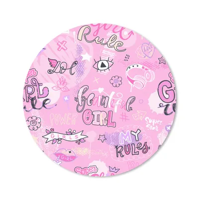 Produktbild von MuchoWow® Mauspad Mousepad Mädchen - Teenager - Rosa - Zitate - Muster 40x40 cm - Mousepads - Maus Mat - Pad - Mausunterlage - Schreibtisch Accessoires