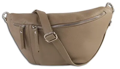 Produktbild von Toscanto beige, taupefarbene Gürteltasche sehr groß 37x20x12cm OTT820BN