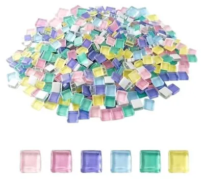 Produktbild von Glasmozaïeksteine 1x1cm - Kristallmozaik für kreative Bastelprojekte - Modell: glasmosaiksteine