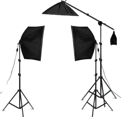 Zdjęcie produktu dla Zestaw oświetleniowy Softbox, 50x70cm, 3 sztuki softboxów