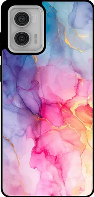 Produktbild von Smartphonica Telefon Fall geeignet für Motorola Moto G73 mit Marmor-Druck - TPU zurück Abdeckung Fall Marmor-Design - Regenbogen