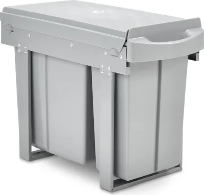 Produktbild von SVITA Einbau-Mülleimer Unterschrank 30L mit 2 Fächern Mülltrennung
