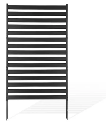Immagine prodotto di VEVOR Paravento 95,5x183 cm, divisorio in metallo, parete divisoria con picchetti, schermo per la privacy, divisorio per ambienti, parete decorativa per la privacy, ideale per giardino, terrazza, cortile, balcone, nero
