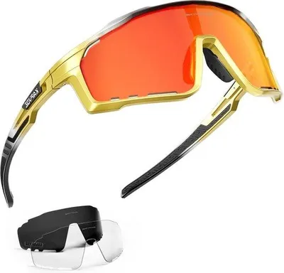 Produktbild von Famanu Sportbrille mit UV400-Schutz - für Radfahren, Laufen, Wandern, Volleyball, Bergsteigen
