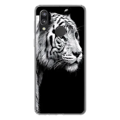 Produktbild von MuchoWow® Handyhülle Schutzhülle Hülle für Huawei P20 Lite (2020) Tiger - Wilde Tiere - Licht Silikon Softcase Handy Hülle - Kartenhalter