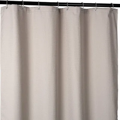 Produktbild von Duschvorhang WAFFEL Anti-Schimmel Waffel Hochwertig Badezimmervorhang Wasserperlend 180x200cm Robust