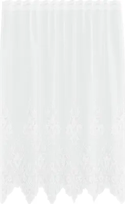 Produktbild von vidaXL Spitzenvorhang mit Vorhängen Weiß 150 x 160 cm Polyester