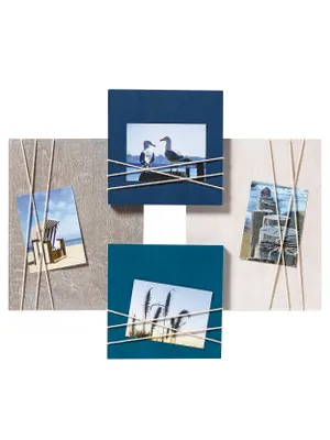 Produktbild von Walther, YO481L,La Casa Galerierahmen blau, für 4 Fotos