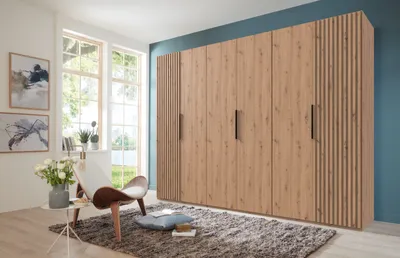 Produktbild von Drehtürenschrank >Andorra< in Artisan Eiche - 300x216x58cm (BxHxT)