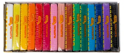 Produktbild von Jovi PLASTILINA Knetmasse 15er Schachtel, je 150g, sortiert