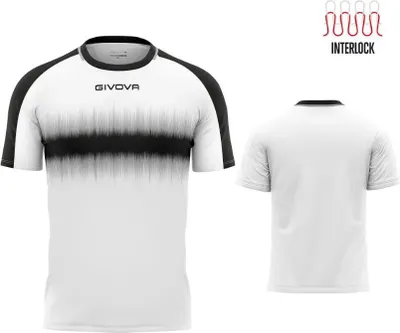 Produktbild von Sport-T-Shirt Givova Radio Schwarz-Weiß Weiß - L