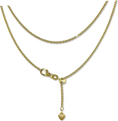 Produktbild von SilberDream Collier 925 Silber vergoldet 45cm Herz Schmuck silber gold D2SDK22645Y