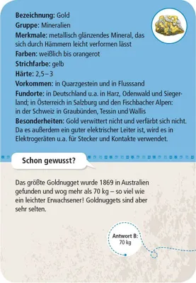 Produktbild von MOSES Kartenspiel- Expedition Natur - 50 Mineralien & Steine